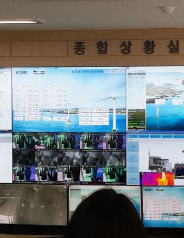 탐라 해상 풍력 발전 교육 사진